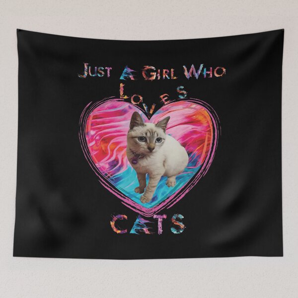 Item preview, Just A Girl Who Loves Cats designed and sold by ELBERSAID.