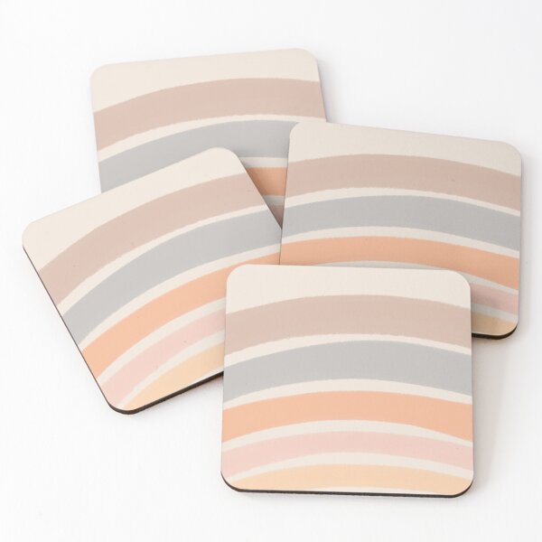 Item preview, Neutral Colors Wavy Lines Curvy Stripes Pattern Boho Aesthetic Taupe designed and sold by scorpiolane.