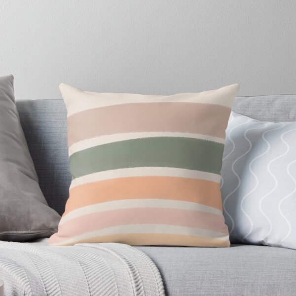 Item preview, Neutral Colors Wavy Lines Curvy Stripes Pattern Boho Aesthetic Green designed and sold by scorpiolane.
