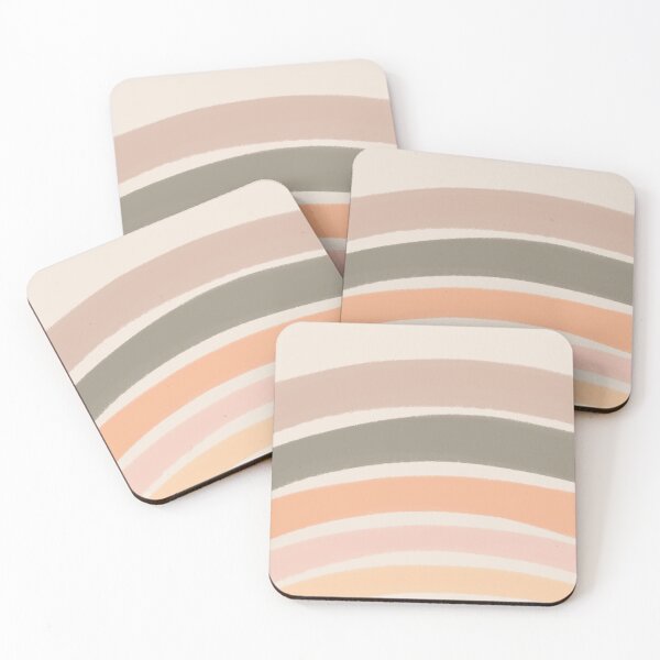 Item preview, Neutral Colors Wavy Lines Curvy Stripes Pattern Boho Aesthetic Muted Green designed and sold by scorpiolane.