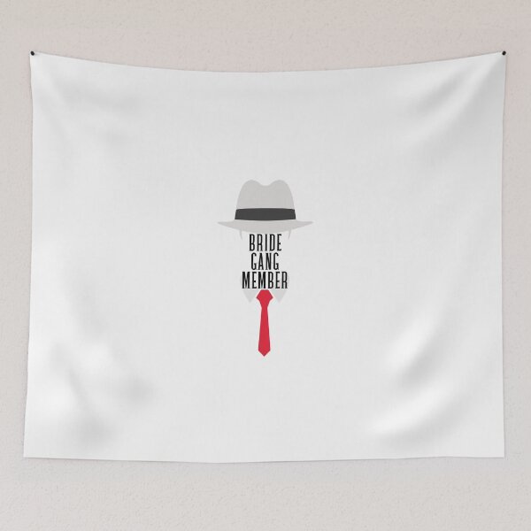 Item preview, Bride Gang Member Red Tie and Hat - Bridal Party design for Bridal Shower designed and sold by Kubala.