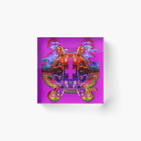 Item preview, inverted cross in latex psychedelia designed and sold by weirdove.