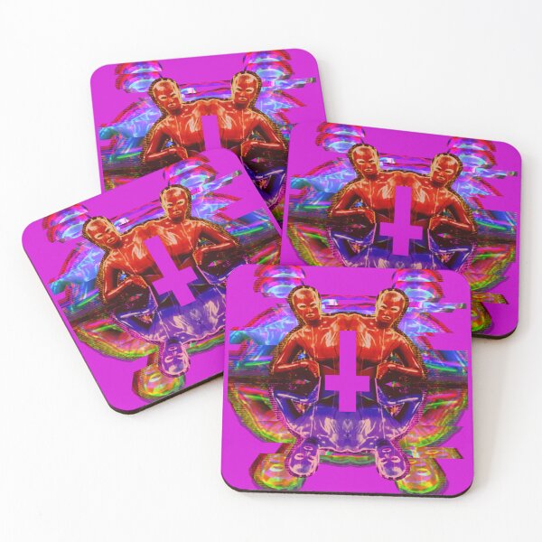 Item preview, inverted cross in latex psychedelia designed and sold by weirdove.