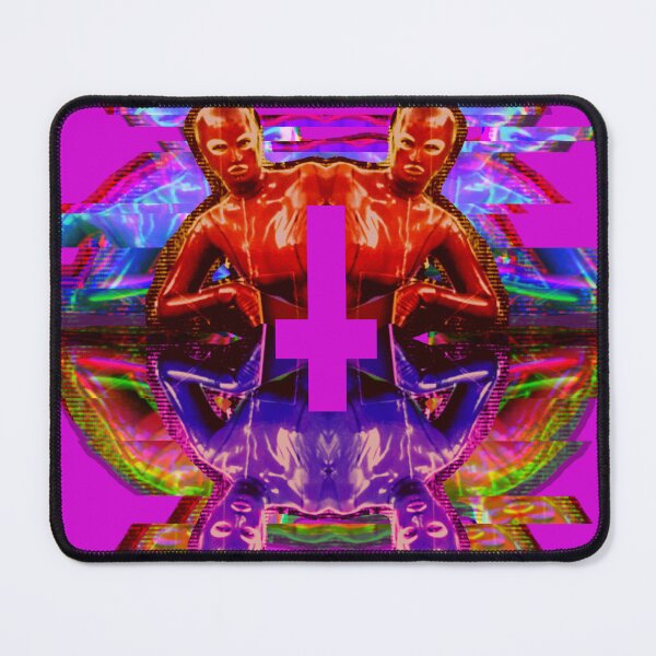 Item preview, inverted cross in latex psychedelia designed and sold by weirdove.