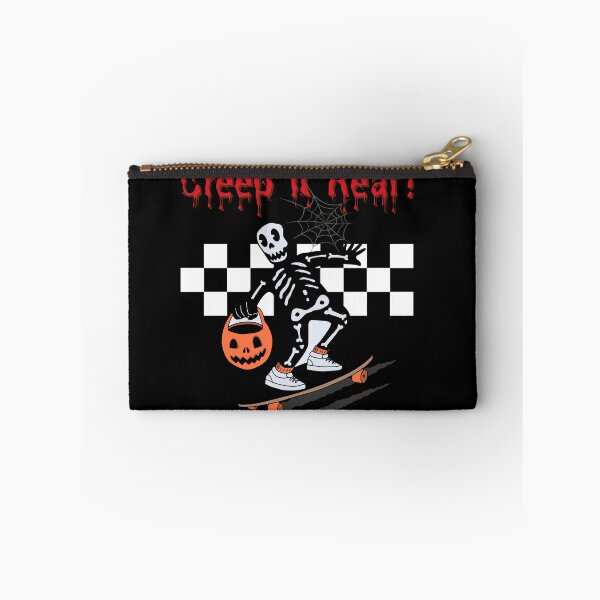 Item preview, Retro Halloween Squad Creep It Real Ghost Skeleton Skateboard Boy Fall designed and sold by SuccessSK.