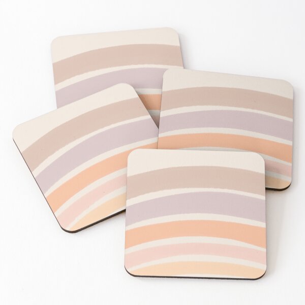 Item preview, Neutral Colors Wavy Lines Curvy Stripes Pattern Boho Aesthetic Gray Pink designed and sold by scorpiolane.