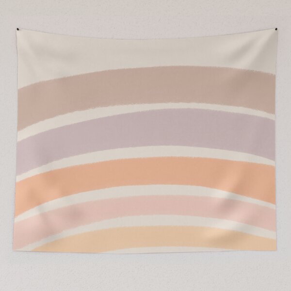 Item preview, Neutral Colors Wavy Lines Curvy Stripes Pattern Boho Aesthetic Gray Pink designed and sold by scorpiolane.