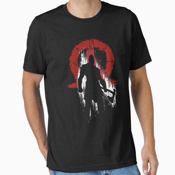 Vista previa del artículo con la obra «Silueta de Kratos», diseñado y vendido por DreamWardro.