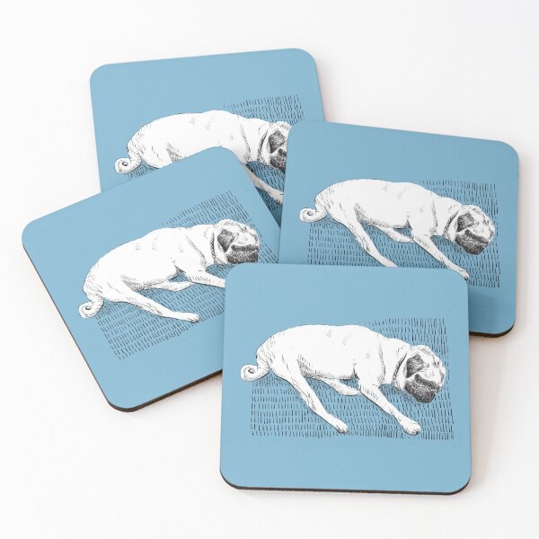 Item preview, Sleeping pug designed and sold by Zendays.