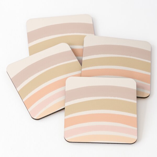 Item preview, Neutral Colors Wavy Lines Curvy Stripes Pattern Boho Aesthetic Honey Yellow designed and sold by scorpiolane.
