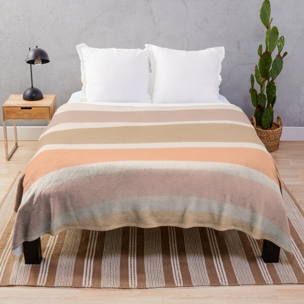 Item preview, Neutral Colors Wavy Lines Curvy Stripes Pattern Boho Aesthetic Peach Yellow designed and sold by scorpiolane.