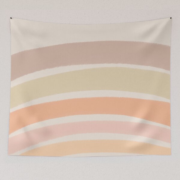 Item preview, Neutral Colors Wavy Lines Curvy Stripes Pattern Boho Aesthetic Yellow designed and sold by scorpiolane.