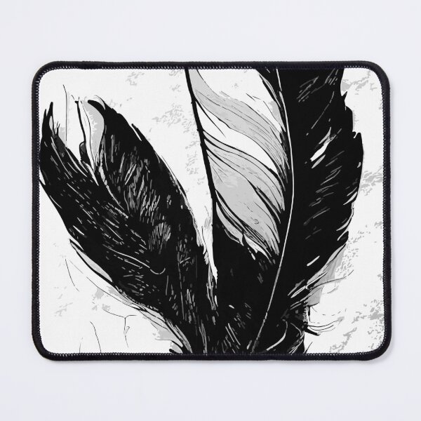 Item preview, Black white feather designed and sold by Magicmindart.