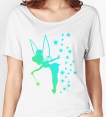 Tinkerbell Ombre Sillhouette Relaxed Fit T-Shirt