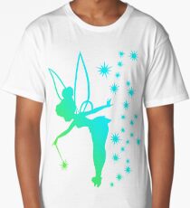 Tinkerbell Ombre Sillhouette Long T-Shirt
