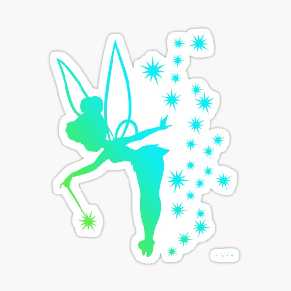 Tinkerbell Ombre Sillhouette Sticker
