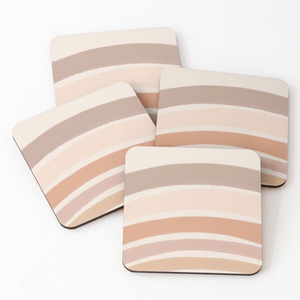 Item preview, Neutral Colors Wavy Lines Curvy Stripes Pattern Boho Aesthetic Cream & Brown designed and sold by scorpiolane.