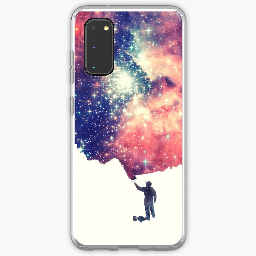 Painting the universe (Colorful Negative Space Art) Case & Skin for Samsung Galaxy
