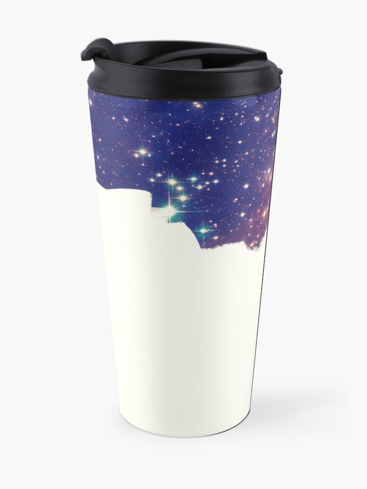 Alternate view of Painting the universe (Colorful Negative Space Art) Travel Mug