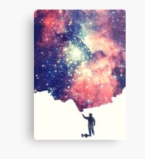 Lámina metálica Pintar el universo (arte espacial colorido y negativo)