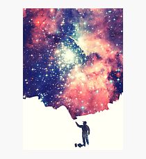Painting the universe (Colorful Negative Space Art) Photographic Print