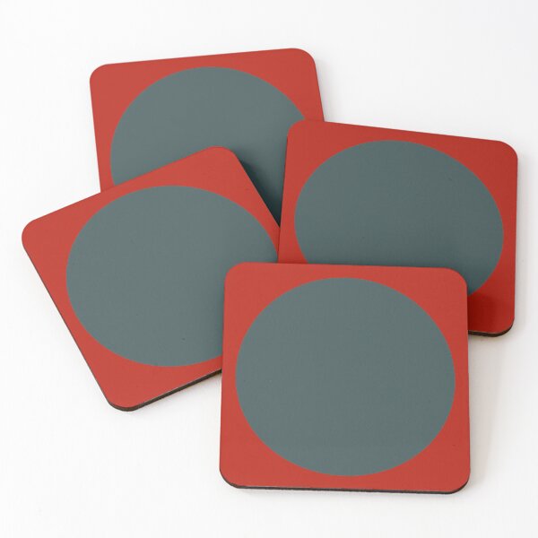 Item preview, gray circle on a red background designed and sold by KRITERSart.
