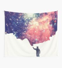 Painting the universe (Colorful Negative Space Art) Wandbehang