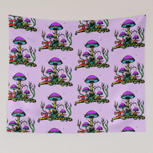 Item preview, Skate Mushroom psychedelic coguemlo skate psicodelico designed and sold by Tereza Skatera.