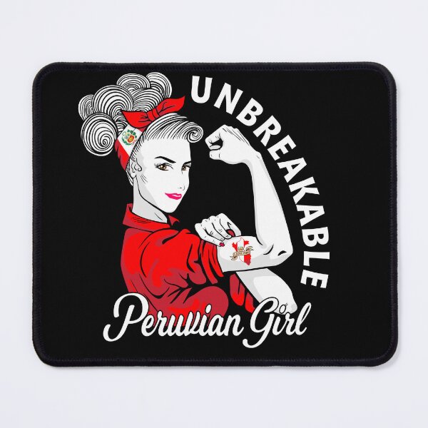 Item preview, Peruvian Girl Shirt Flag Unbreakable Peru Women Girl designed and sold by HallelujahTees.