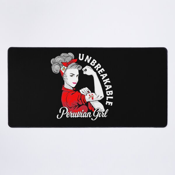 Item preview, Peruvian Girl Shirt Flag Unbreakable Peru Women Girl designed and sold by HallelujahTees.