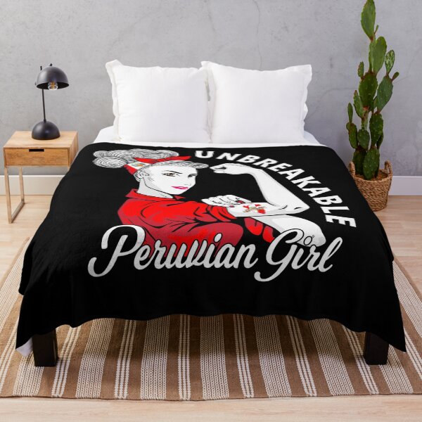 Item preview, Peruvian Girl Shirt Flag Unbreakable Peru Women Girl designed and sold by HallelujahTees.