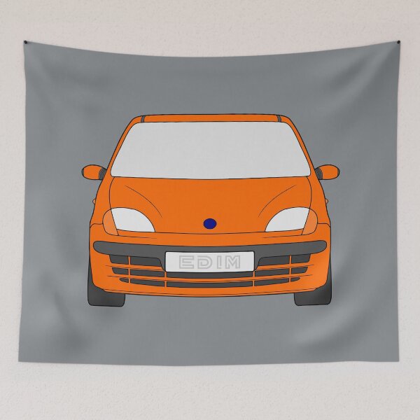 Item preview, Fiat Seicento 1997-2010 orange color designed and sold by EdimDesign.