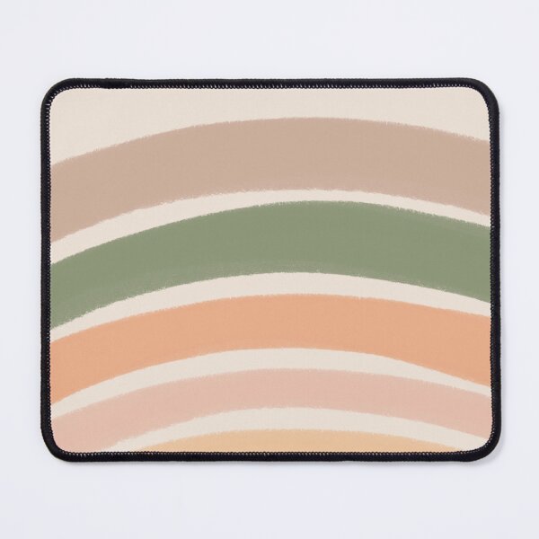 Item preview, Neutral Colors Wavy Lines Curvy Stripes Pattern Boho Aesthetic Green & Cream designed and sold by scorpiolane.