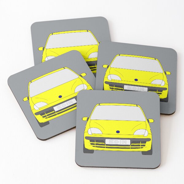 Item preview, Fiat Seicento 1997-2010 yellow color designed and sold by EdimDesign.