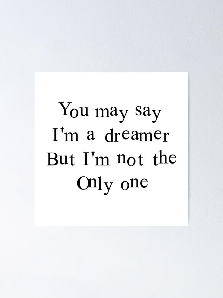 John Lennon Woman Song Lyric Vintage Quote Print - Party Animal Print