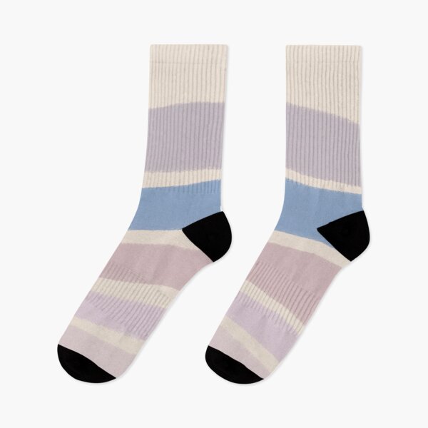 Item preview, Neutral Colors Wavy Lines Curvy Stripes Pattern Boho Aesthetic Blue & Purple designed and sold by scorpiolane.