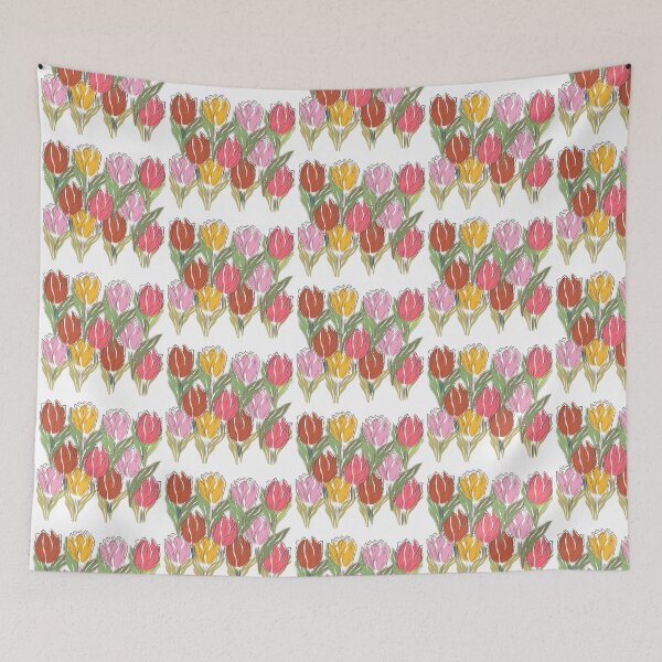 Item preview, Colourful flower pattern,pink,red designed and sold by Lessonsprint.