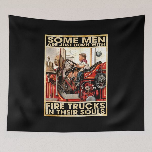 Item preview, Some Men Are Just Born With Fire Trucks In Their Souls designed and sold by vadenhannige46.