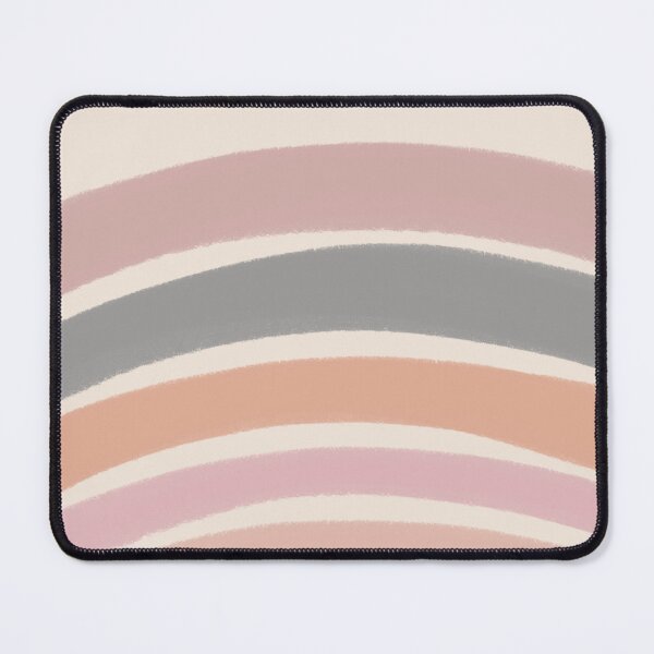 Item preview, Neutral Colors Wavy Lines Curvy Stripes Pattern Boho Aesthetic Pink & Gray designed and sold by scorpiolane.