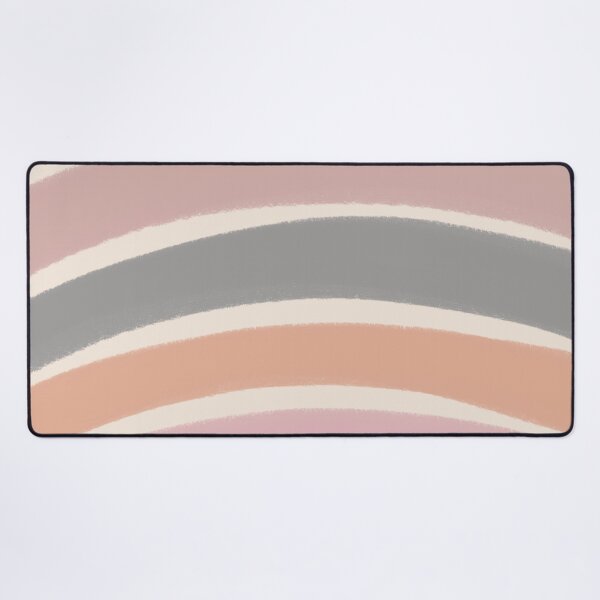 Item preview, Neutral Colors Wavy Lines Curvy Stripes Pattern Boho Aesthetic Pink & Gray designed and sold by scorpiolane.