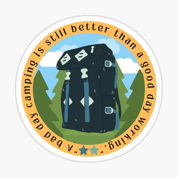 "Retro Backpack logo for travel 02" Sticker for Sale by