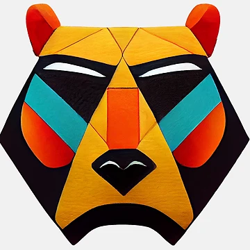 Artwork thumbnail, Aztec bear by Year of the Bear
