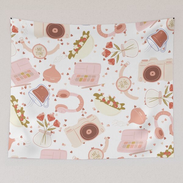 Item preview, Me Time - Relaxation Pattern Just for You (white-brown) designed and sold by Dorina Larsdotter.