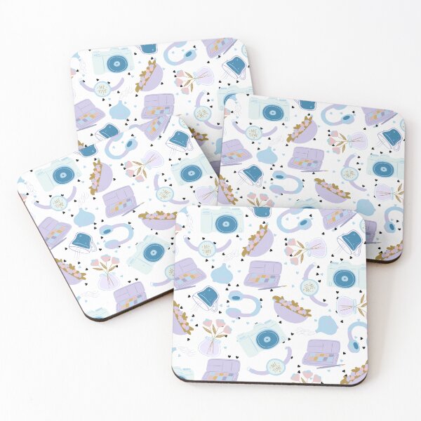 Item preview, Me Time - Relaxation Pattern Just for You (blue-white) designed and sold by Dorina Larsdotter.