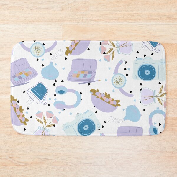 Item preview, Me Time - Relaxation Pattern Just for You (blue-white) designed and sold by Dorina Larsdotter.