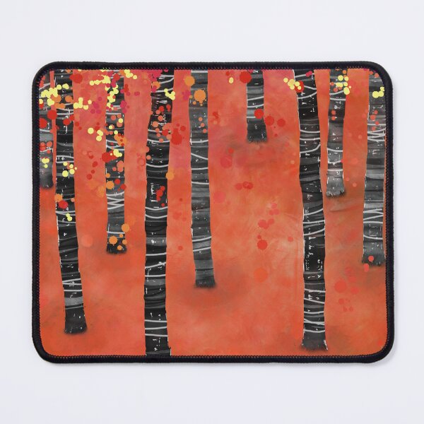 Item preview, Birches - Autumn Woodland Abstract Landscape designed and sold by squirrell.