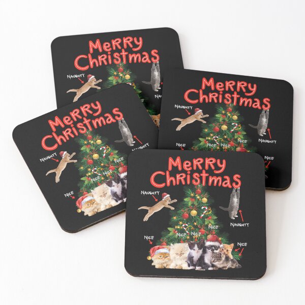 Item preview, Christmas Naughty and Nice Cats designed and sold by SPDguy.