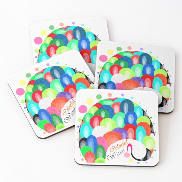 Item preview, Colorful wave  designed and sold by Shirley cute art .