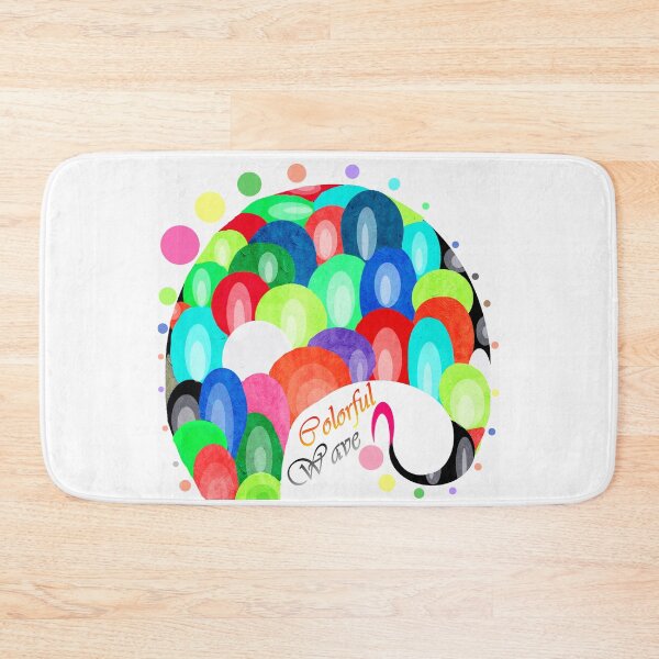 Item preview, Colorful wave  designed and sold by Shirley cute art .