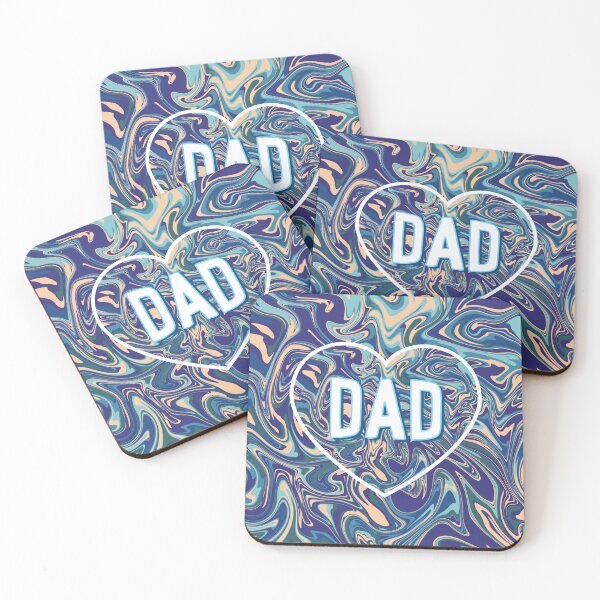 Item preview, Dad On Blue Marbled Background designed and sold by Adam Regester.
